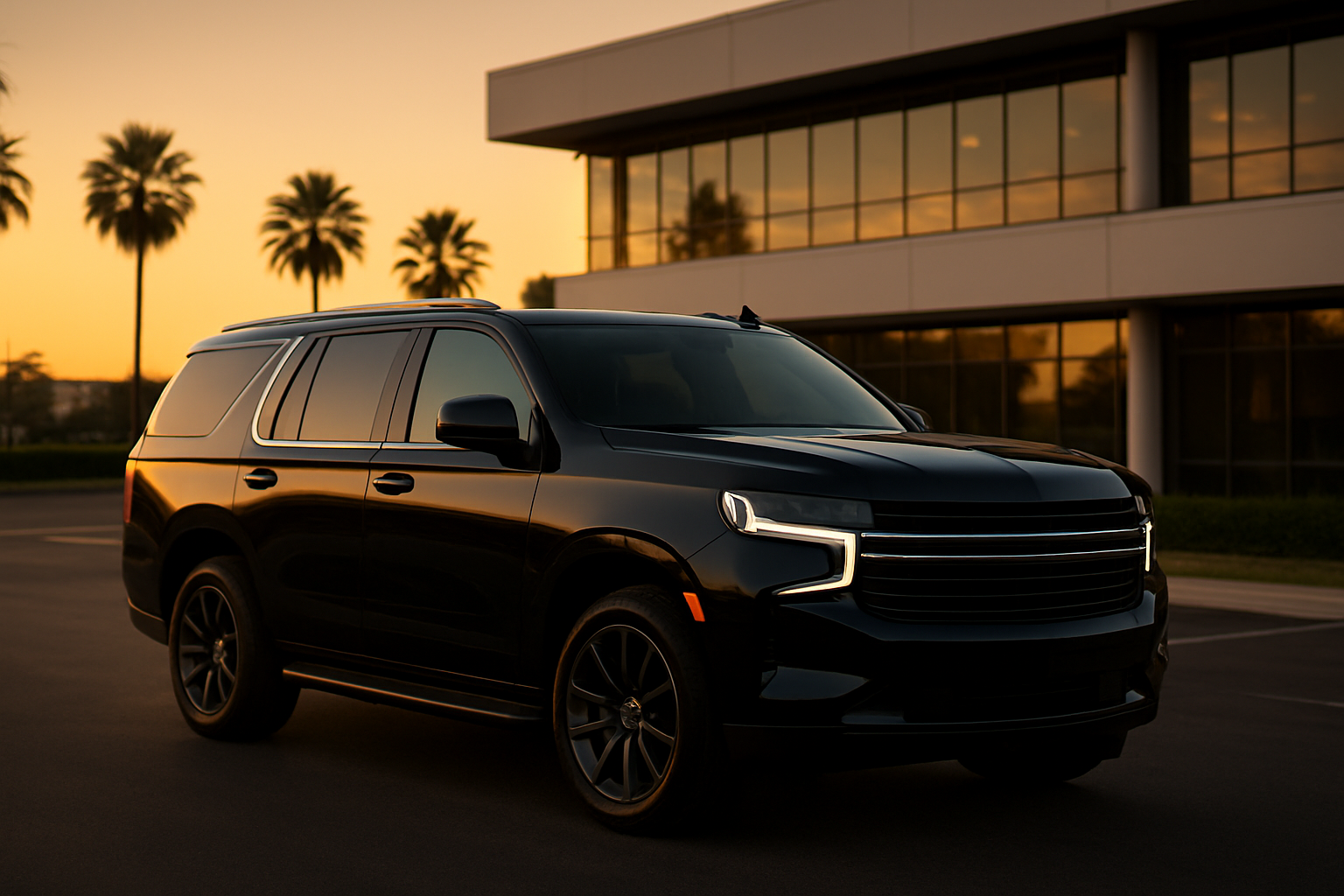 Executive SUV representing pomona taxi service pomona ca airport transfer option