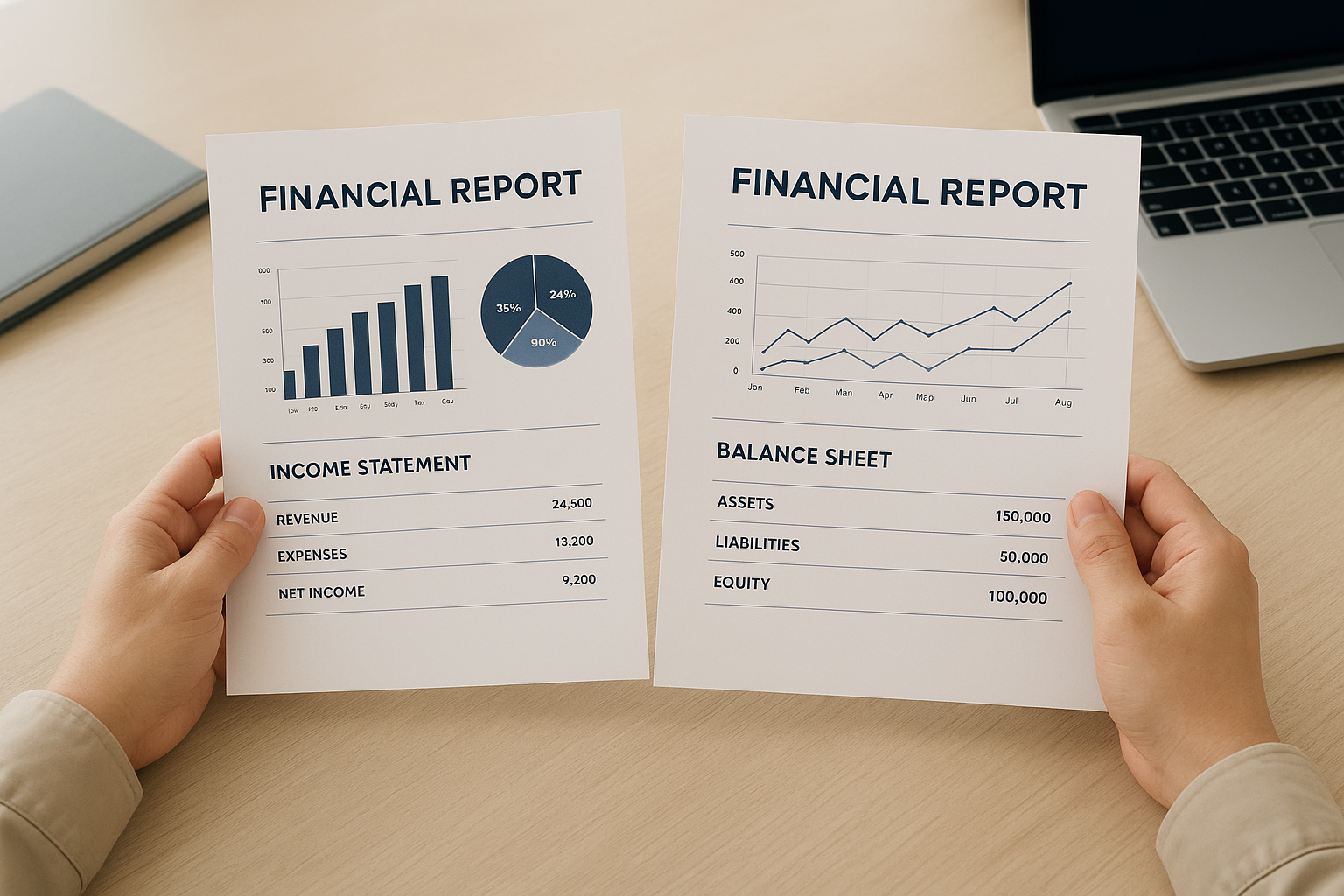 Business owner comparing bookkeeping proposals before selecting a provider