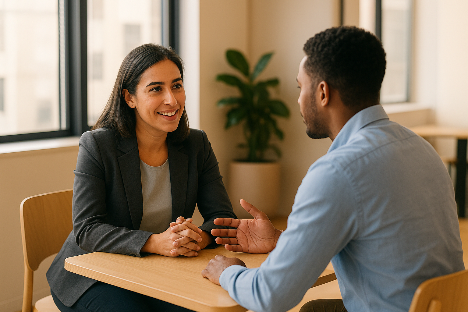 Manager giving feedback to an employee, illustrating tips for managers managing employees