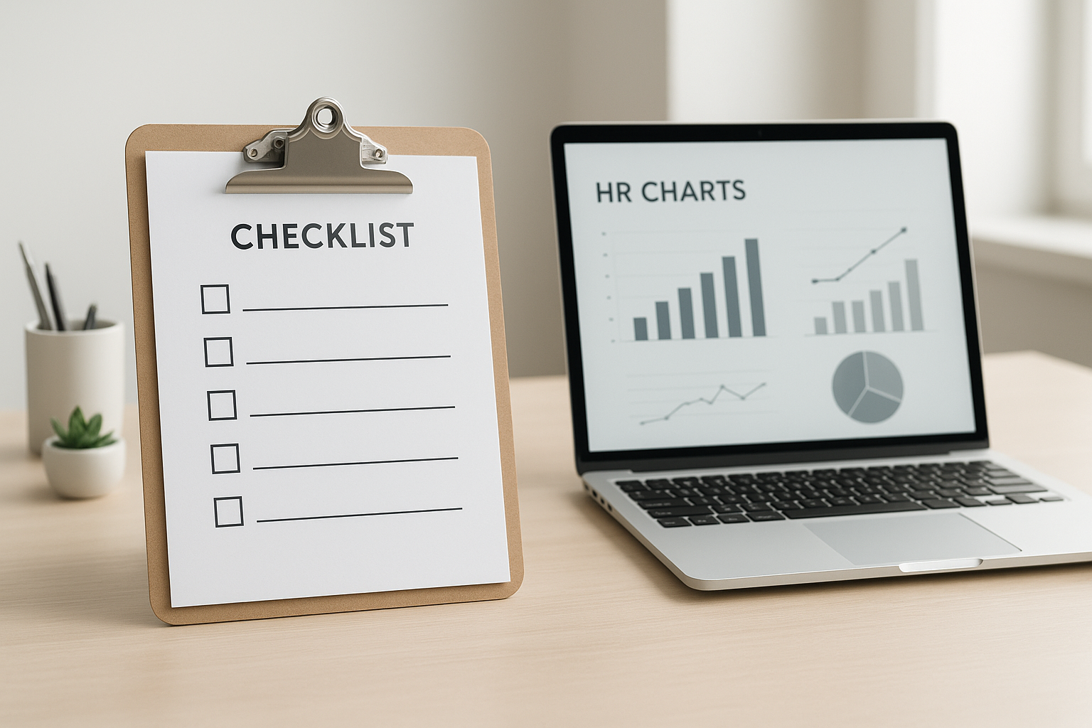 Checklist used to evaluate human capital consulting companies before signing a contract