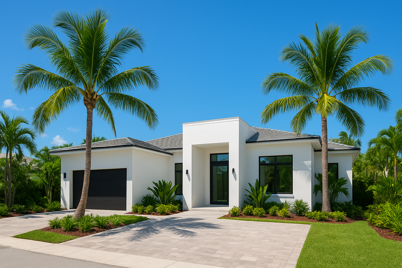 Modern single-family house exterior representing South Florida homes for sale