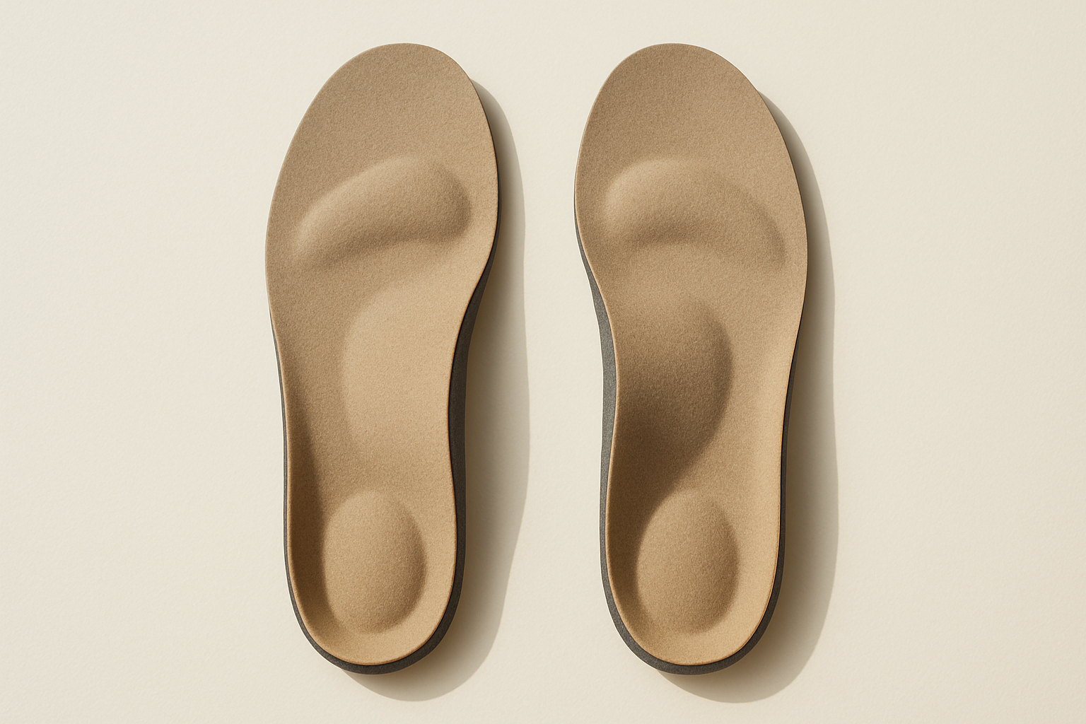 best insoles for standing all day showing arch support and heel cushioning
