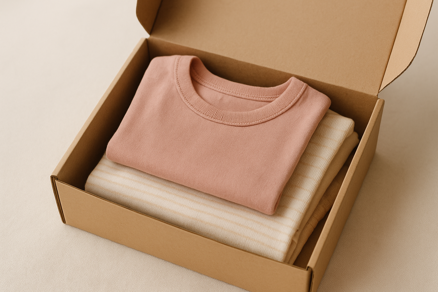 Eco-friendly shipping box used for two-way children's clothing rental returns
