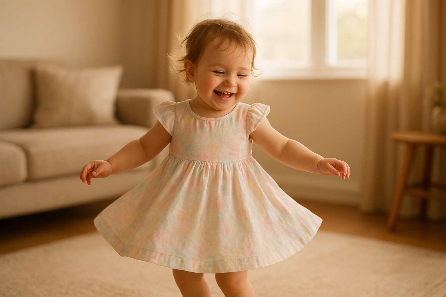 Toddler wearing a premium rental outfit from a children's clothing subscription