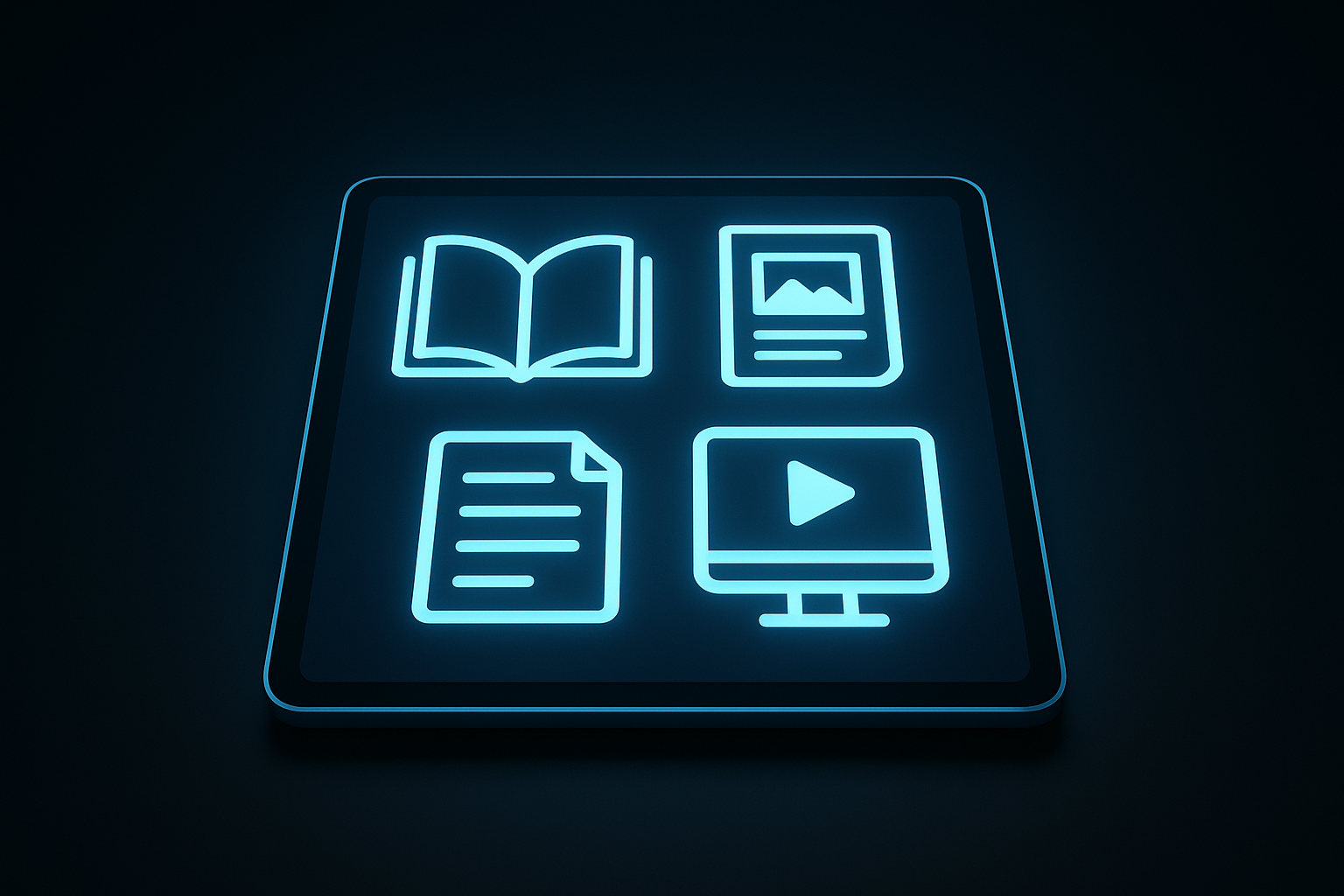 Digital product bundle displayed on a tablet showing e-books and templates grouped together