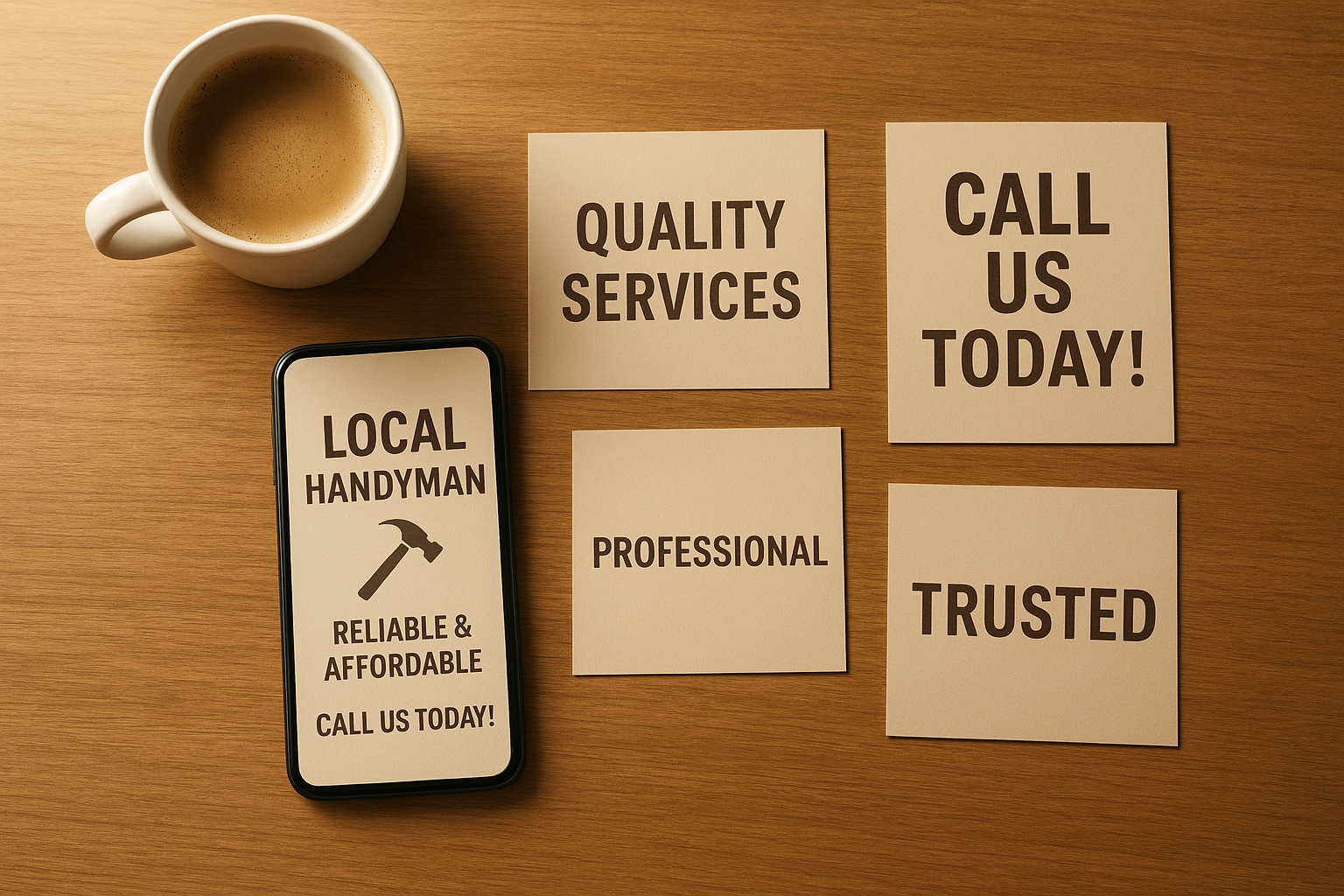 Mockup of finished campaign ad copy generated from a home services competitive analysis report
