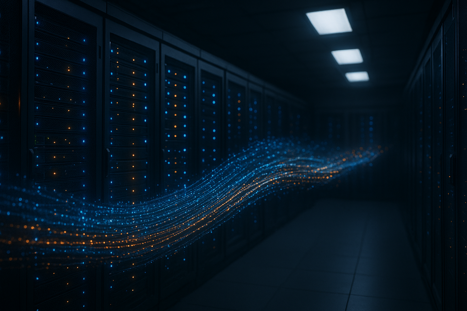 Server room representing air-gapped infrastructure for government AI deployments
