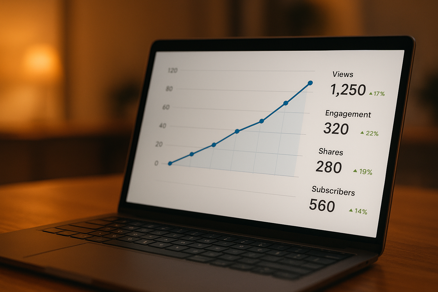 Analytics dashboard showing improved rankings from an AI content marketing workflow