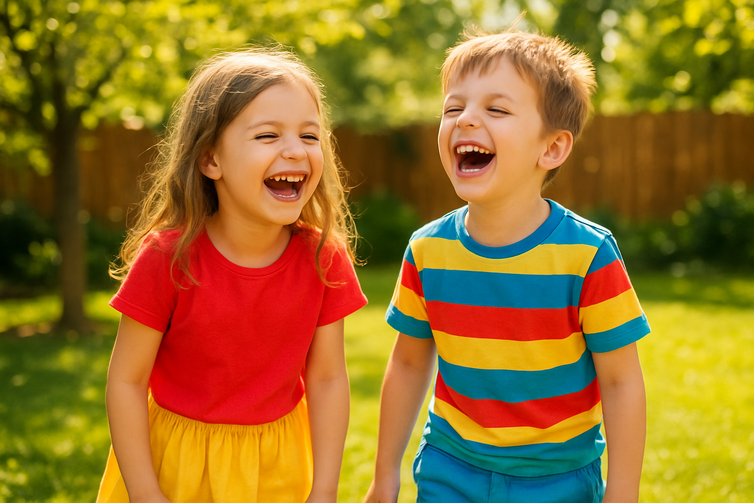 Children playing outdoors in premium apparel from an affordable kids clothing rental service