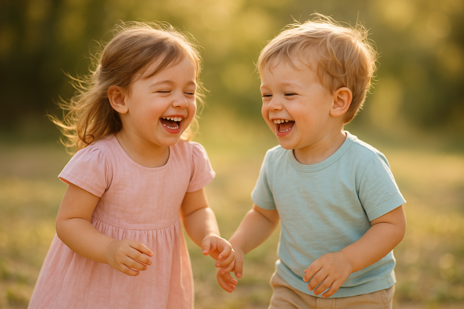 Children playing outdoors in fresh outfits from a kids clothing rental subscription