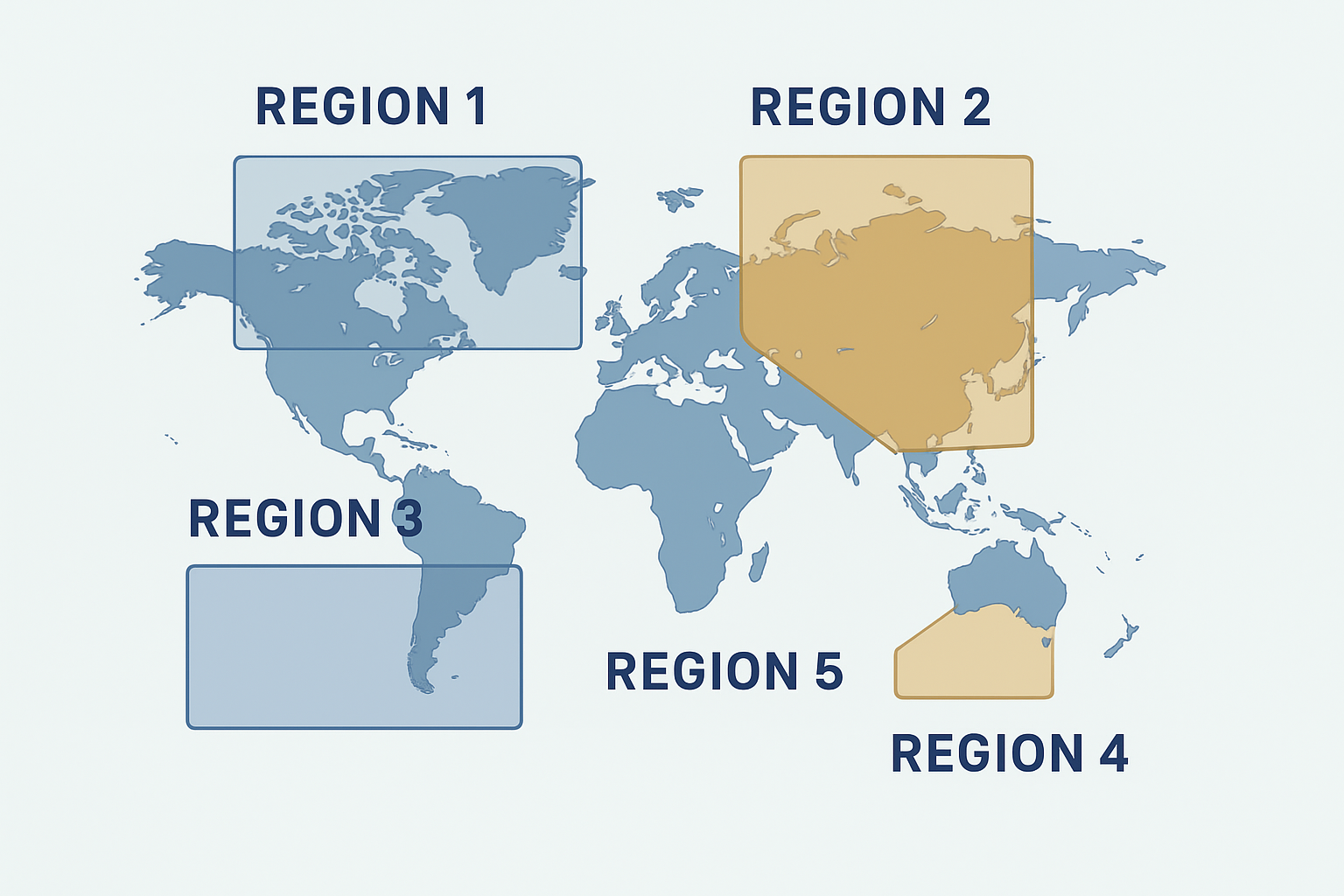 HTML image-map diagram showing multiple clickable hotspot regions overlaid on a world map