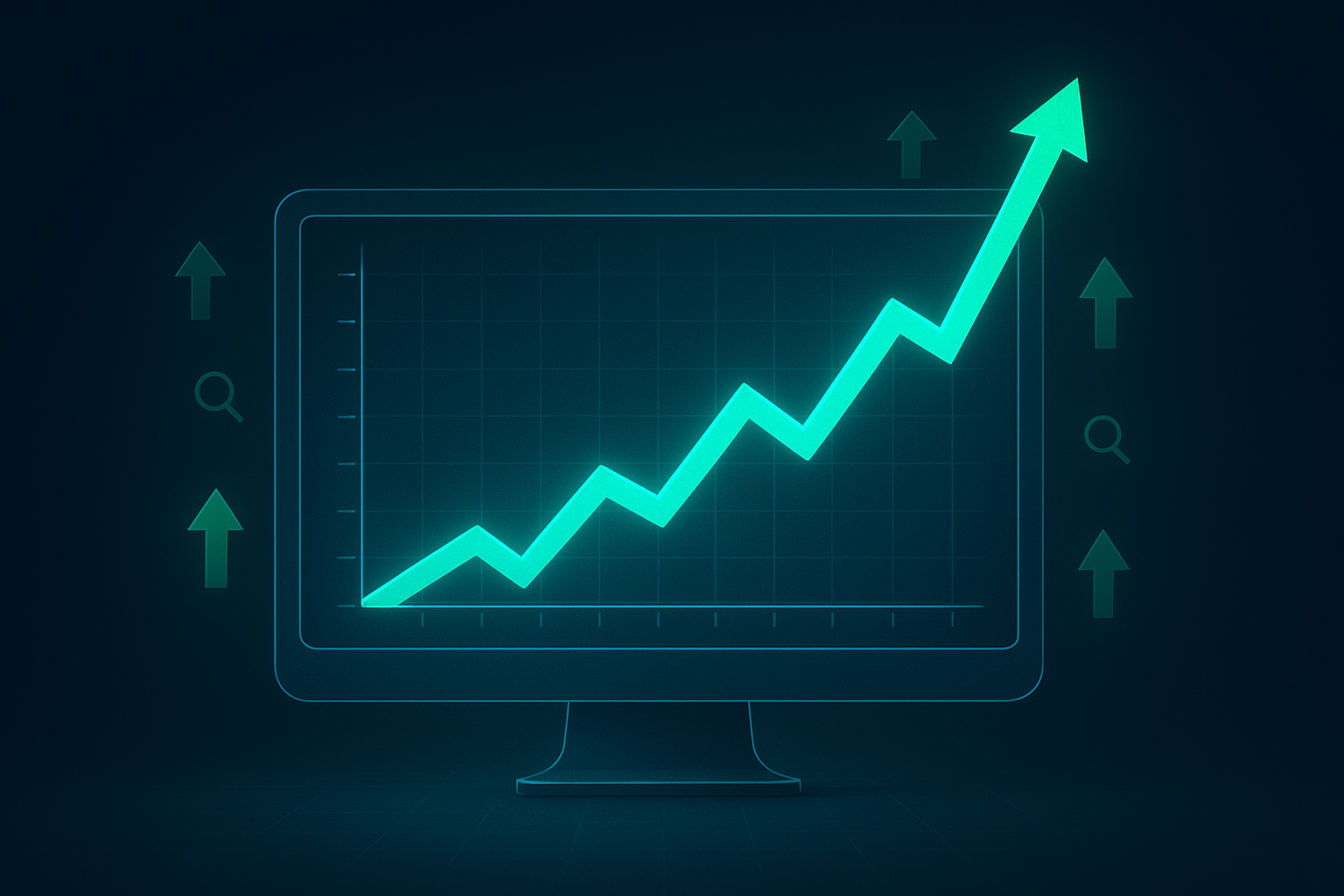 Graph showing organic traffic growth as a result of consistent SEO strategy