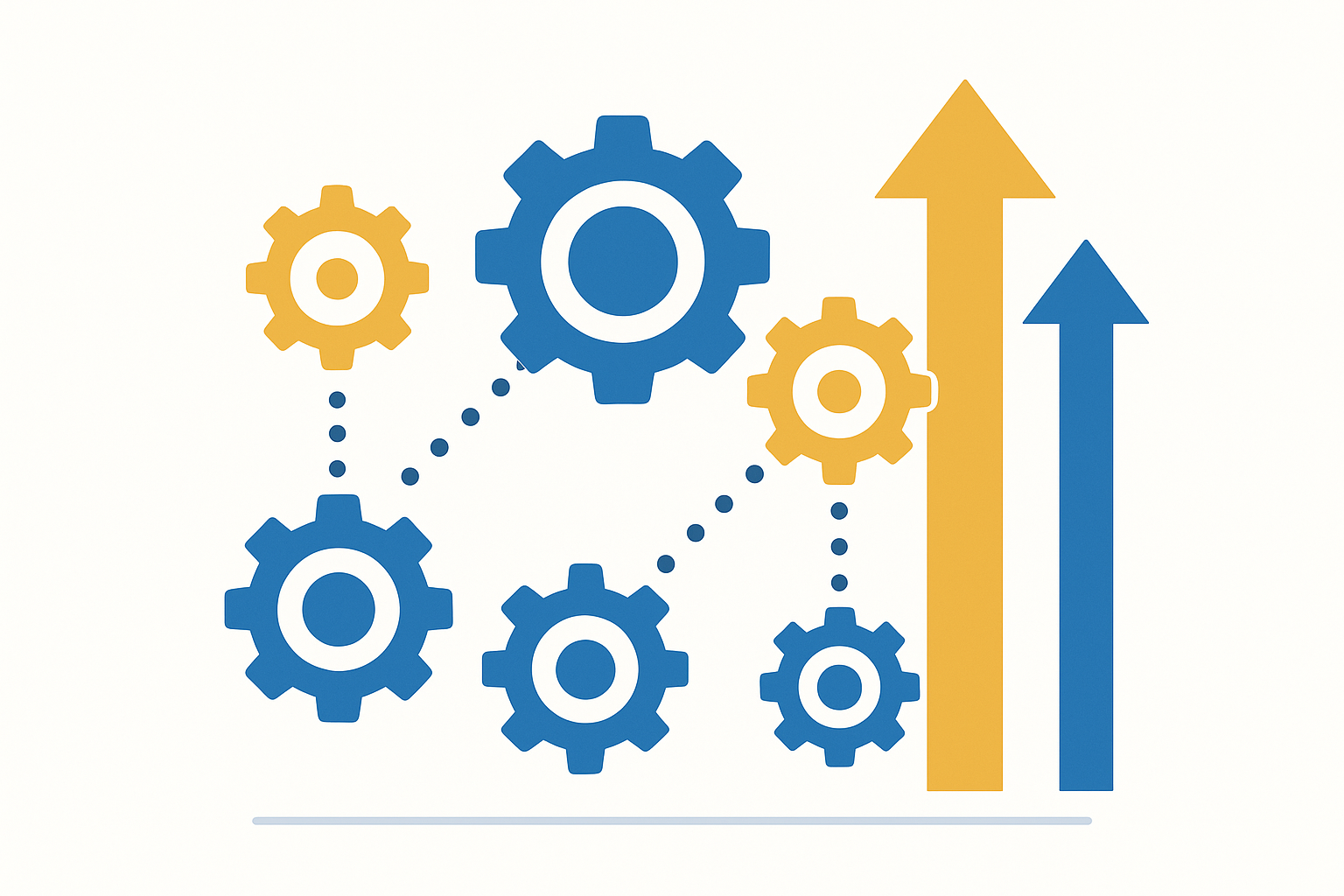 Abstract illustration showing interconnected systems representing organizational development strategy and HR alignment
