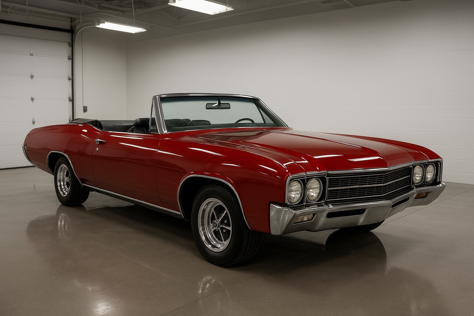 Fully restored vintage convertible after completing classic car restoration