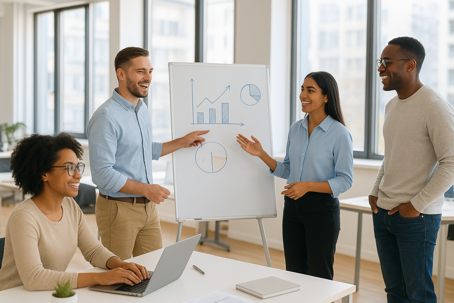 Growing business team benefiting from outsourced HR and employment outsourcing solutions