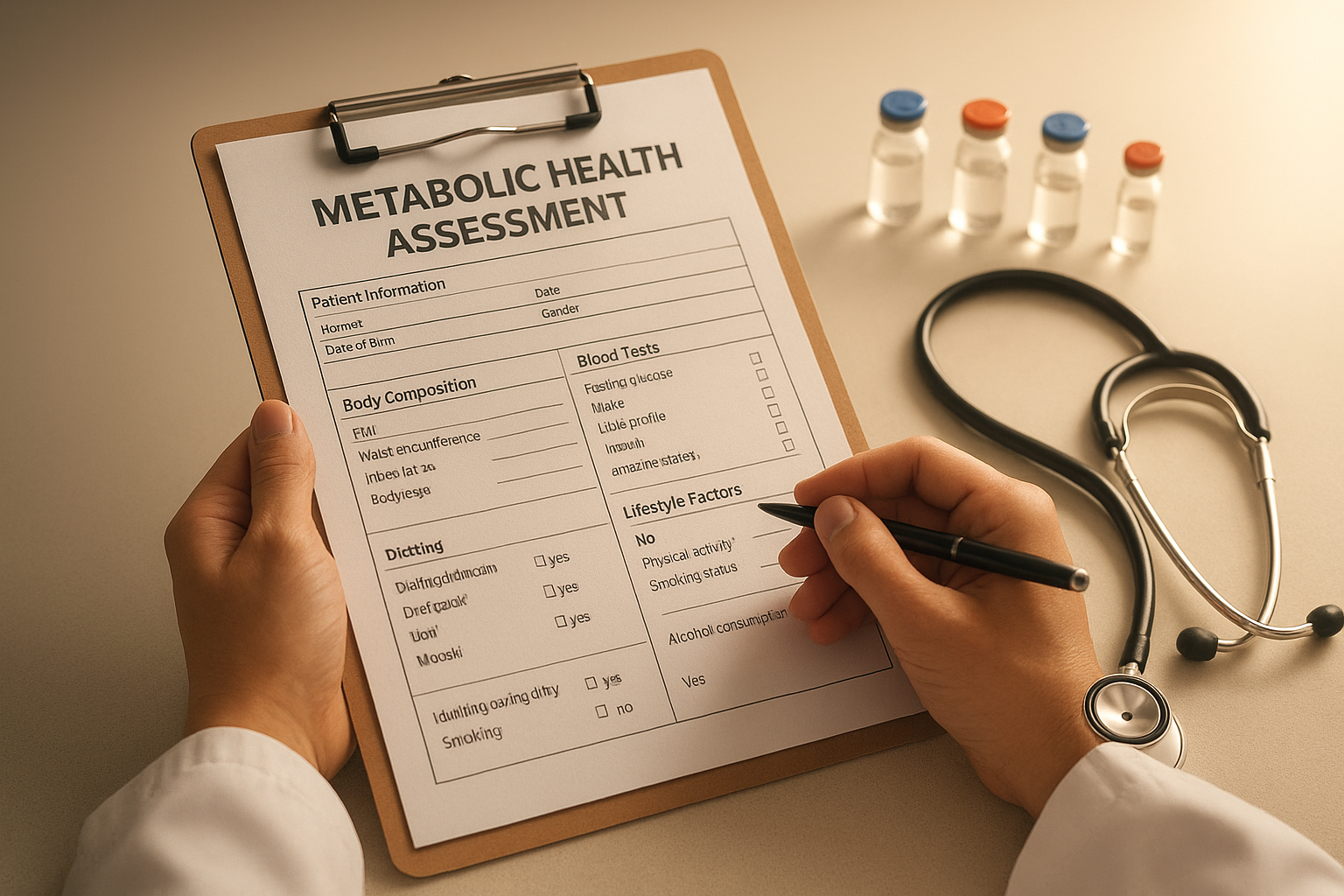 Lab results and clinical tools used to build personalized medical weight management solutions