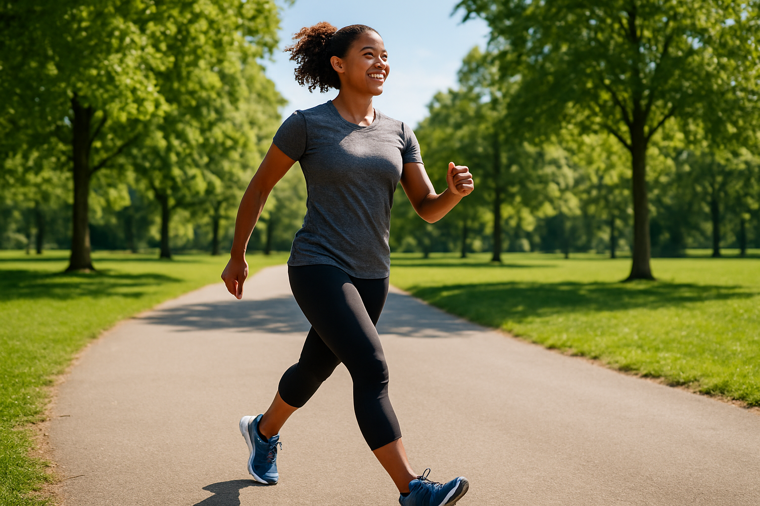 Person walking comfortably outdoors after switching to foot pain relief insoles