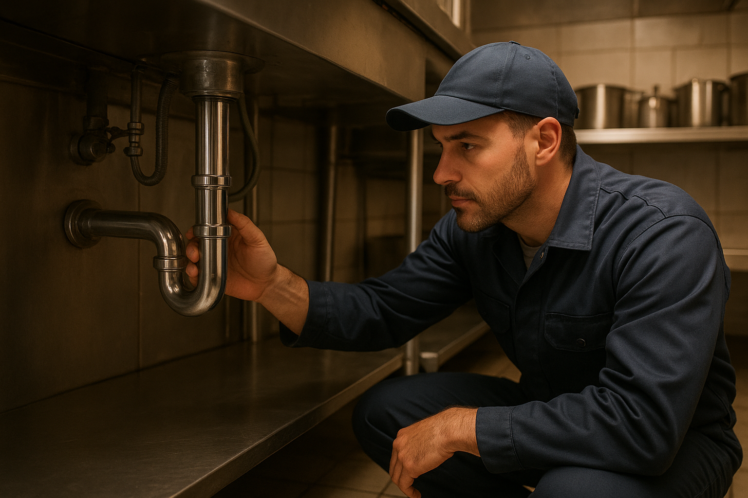 B9105e26_restaurant-plumbing-kaufman-county-inspection Plumber providing restaurant plumbing services Kaufman County commercial kitchen