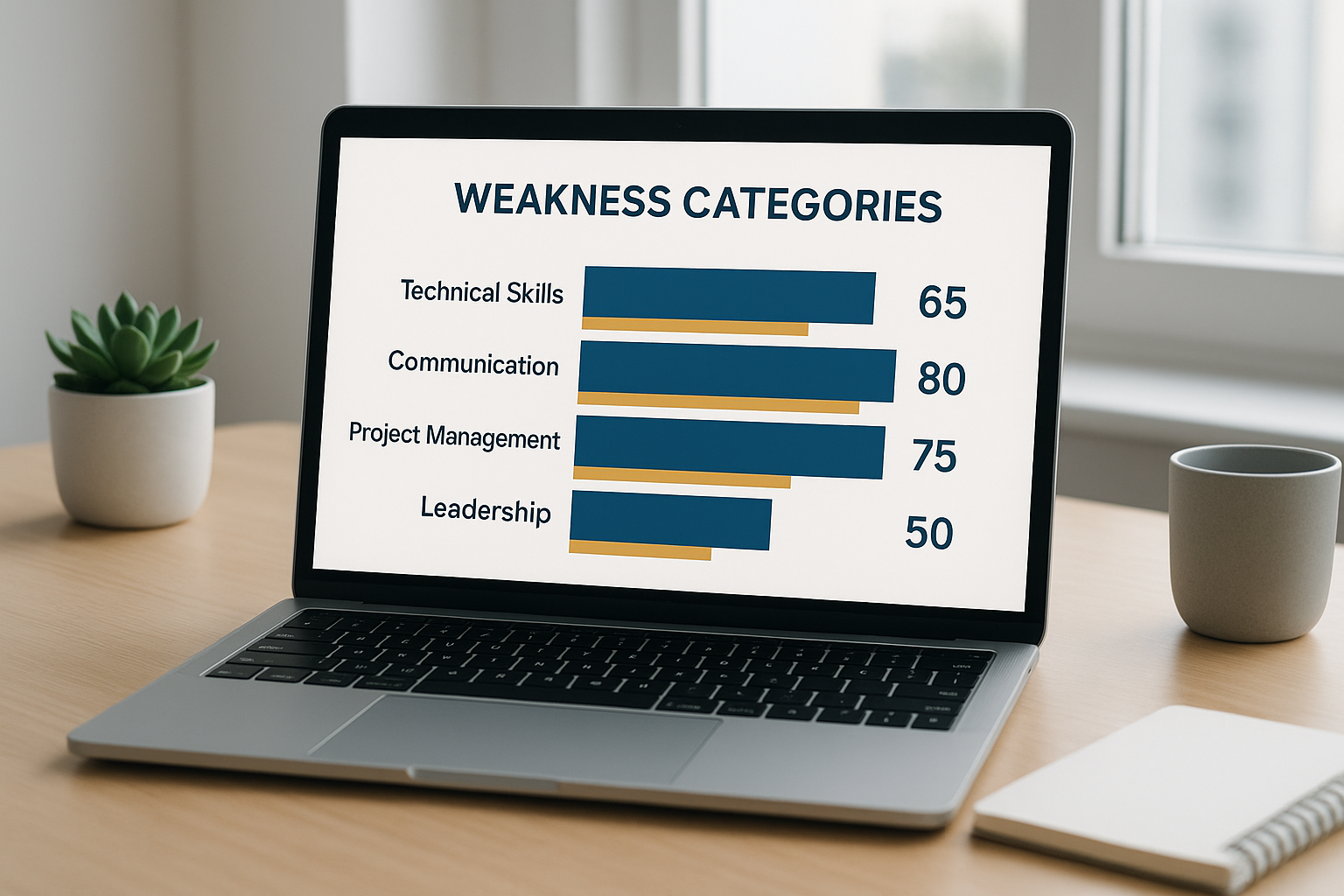 Dashboard showing scored competitor weakness themes generated by a plumbing competitor analysis tool