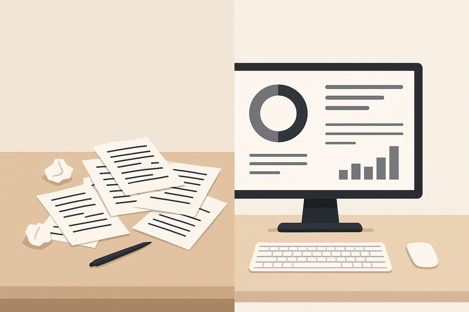Comparison of scattered lead lists versus one organized seller marketing dashboard