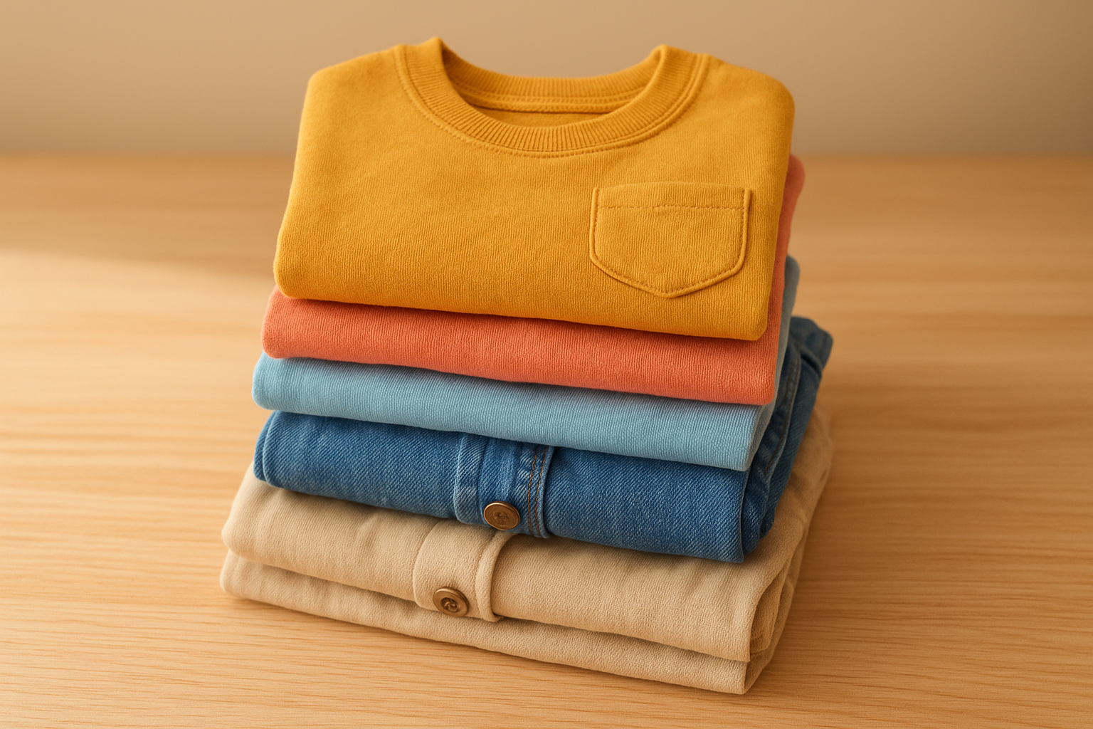 Curated bundle of high-quality toddler clothes ready for a rental subscription