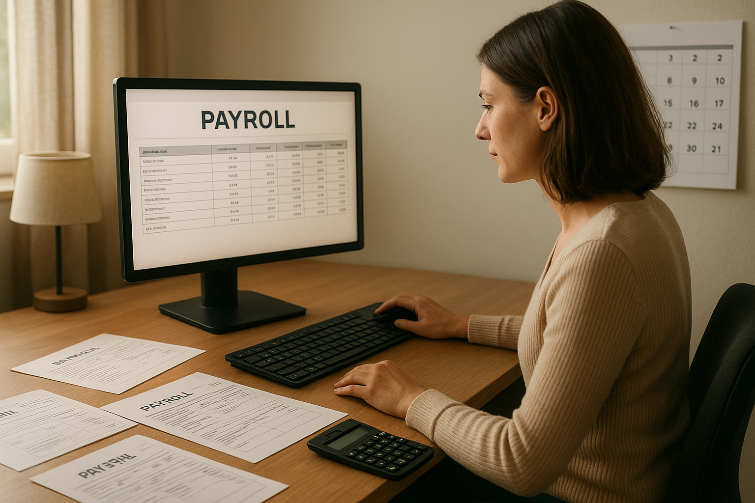 Bookkeeper processing payroll for Minnesota home care and PCA waivered service staff