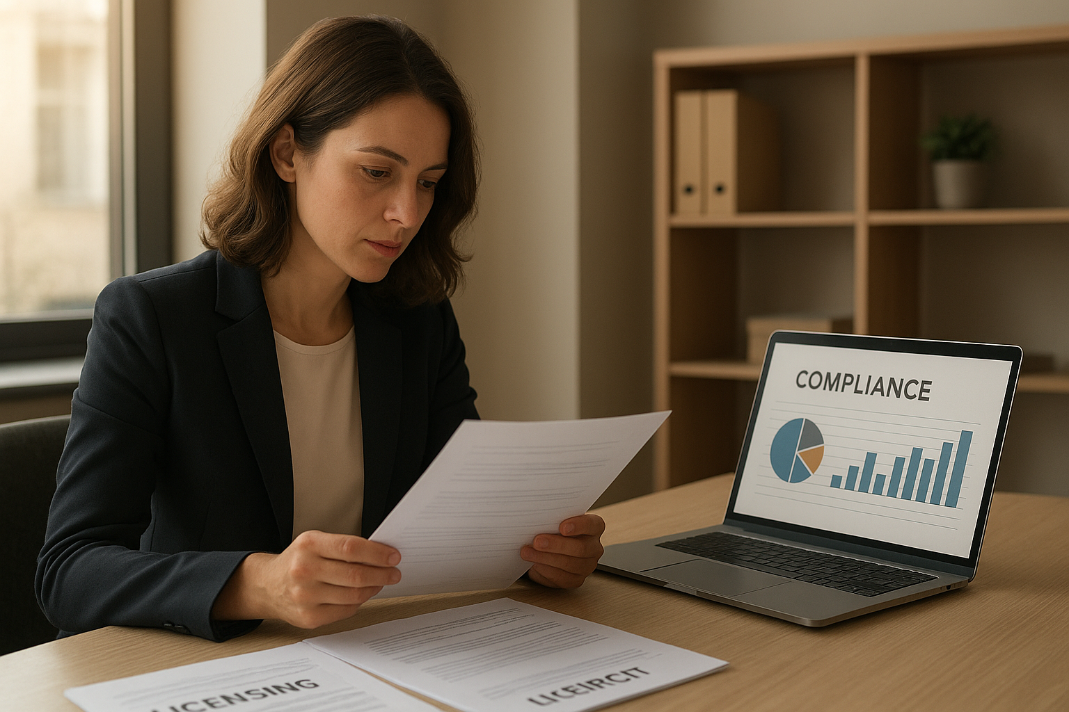 Consultant completing 245d compliance consultant training review with licensing documents Consultant completing 245d compliance consultant training review with licensing documents