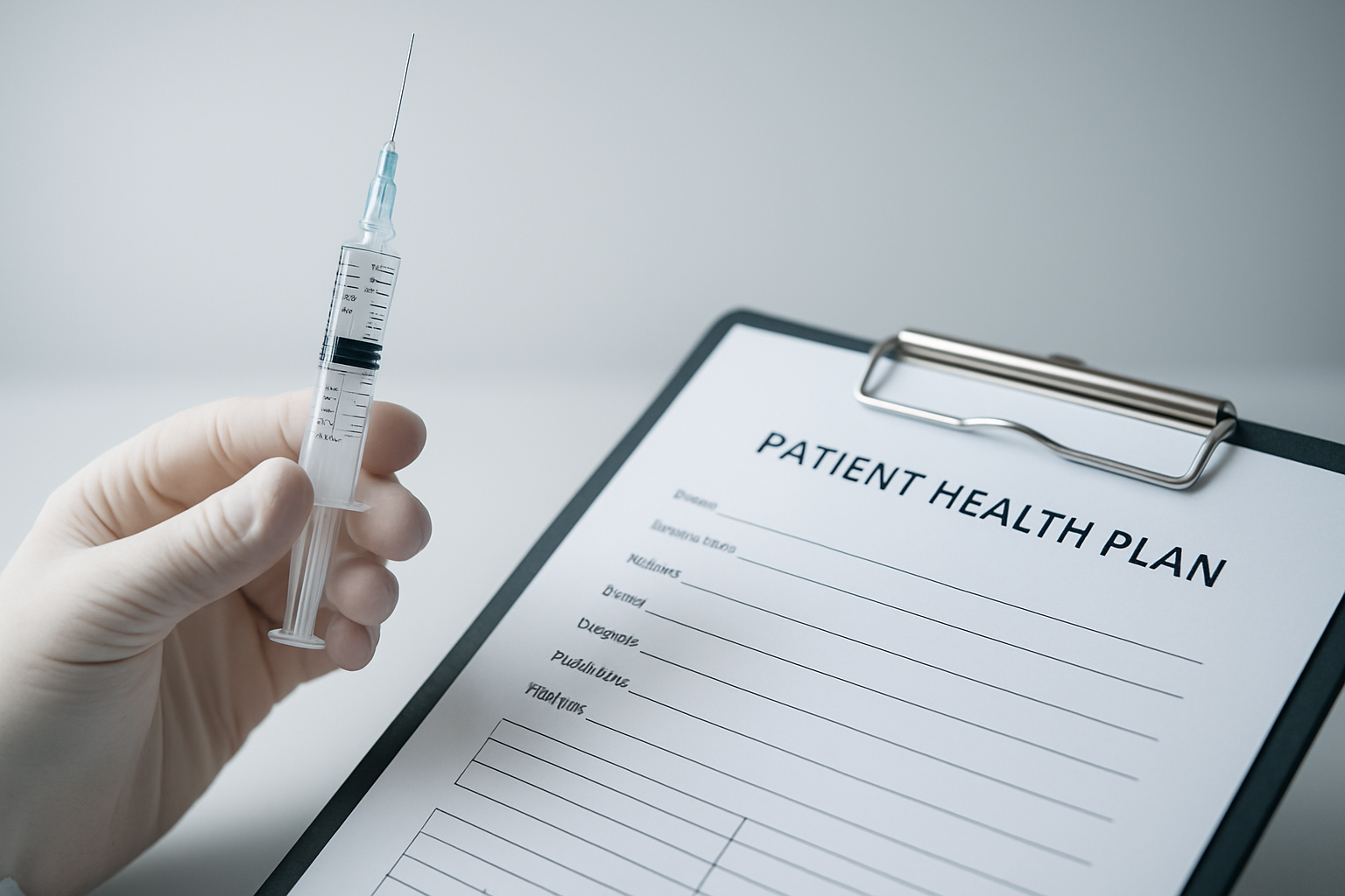 Physician preparing a GLP-1 weight loss medication as part of a medically supervised sustainable weight loss program