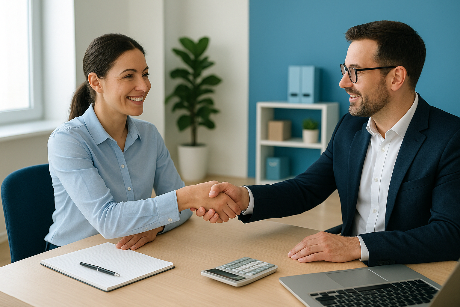 Small business owner meeting with an accountant to discuss switching payroll companies MN options