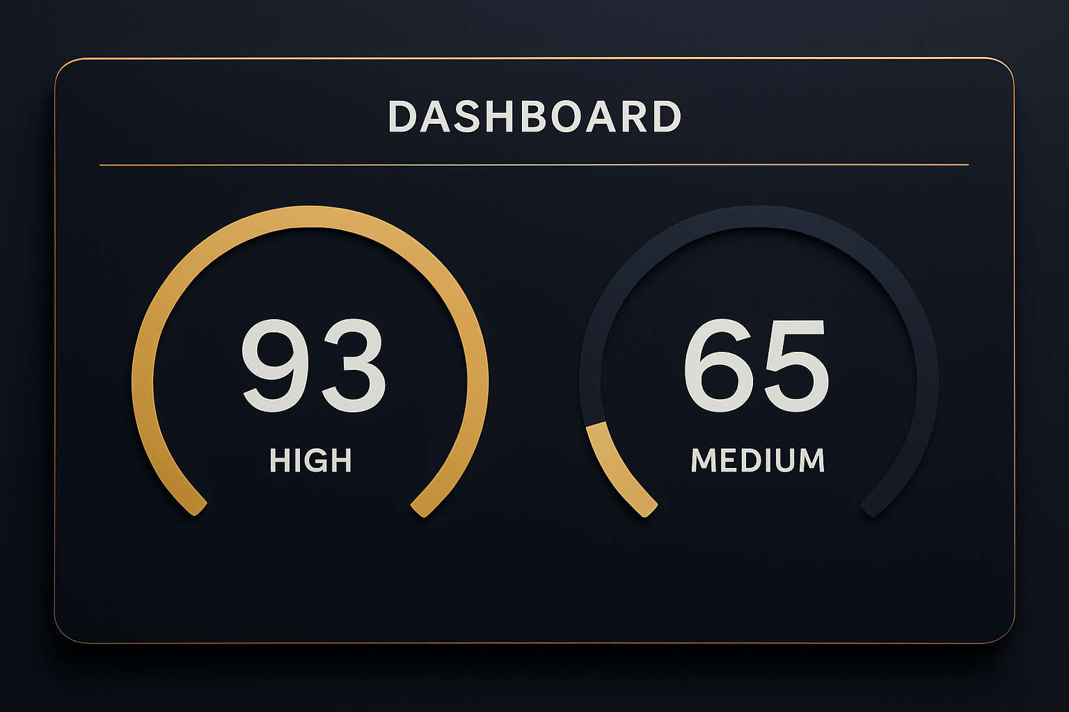 Ahrefs authority dashboard showing Domain Rating and URL Rating gauge meters