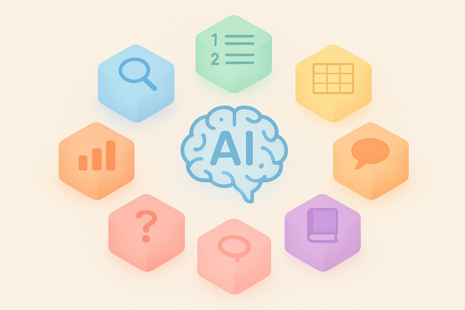 Seven types of structured content artifacts used in generative engine optimization for AI search