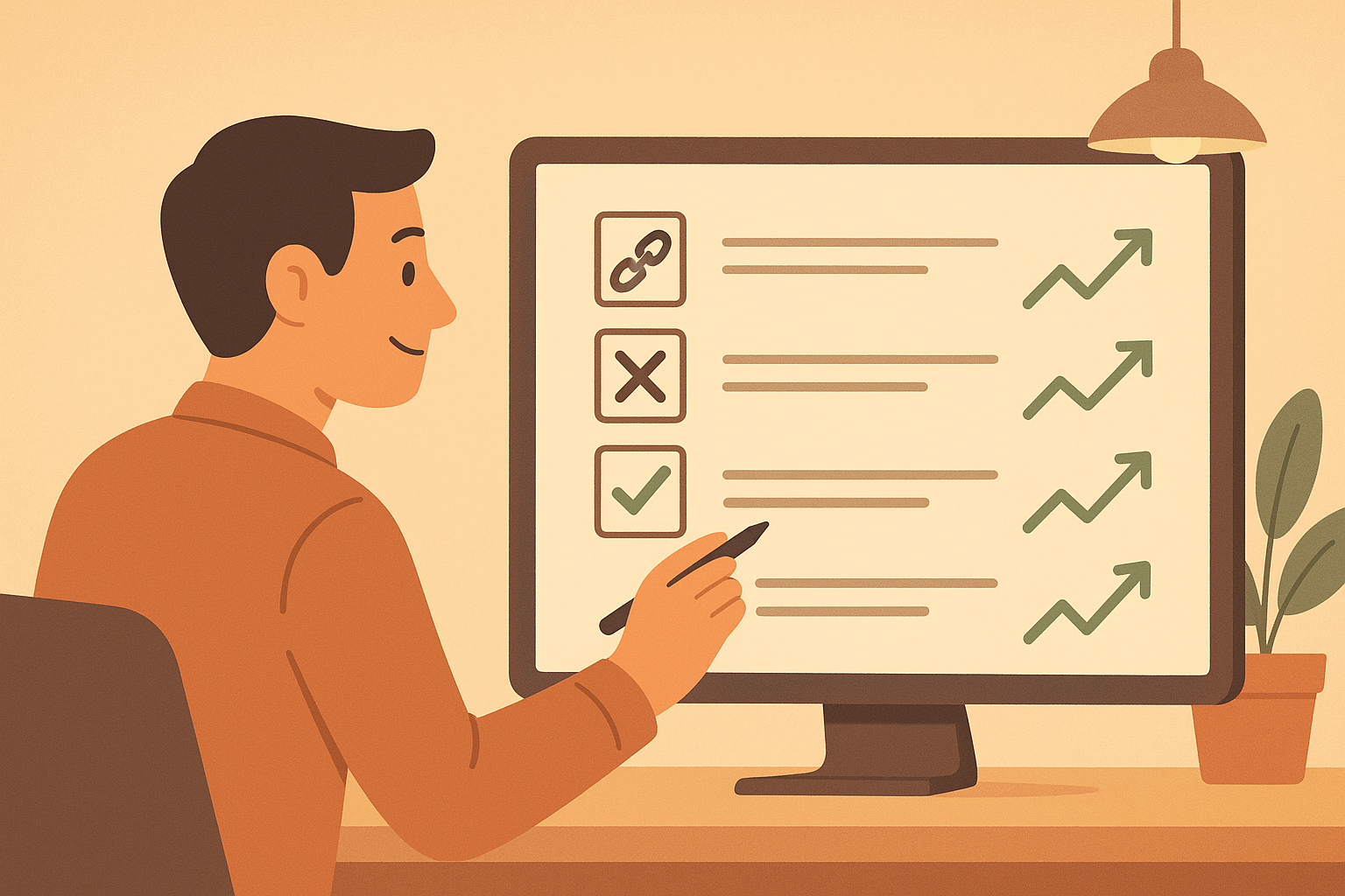 SEO professional auditing backlinks to improve domain authority and remove toxic links