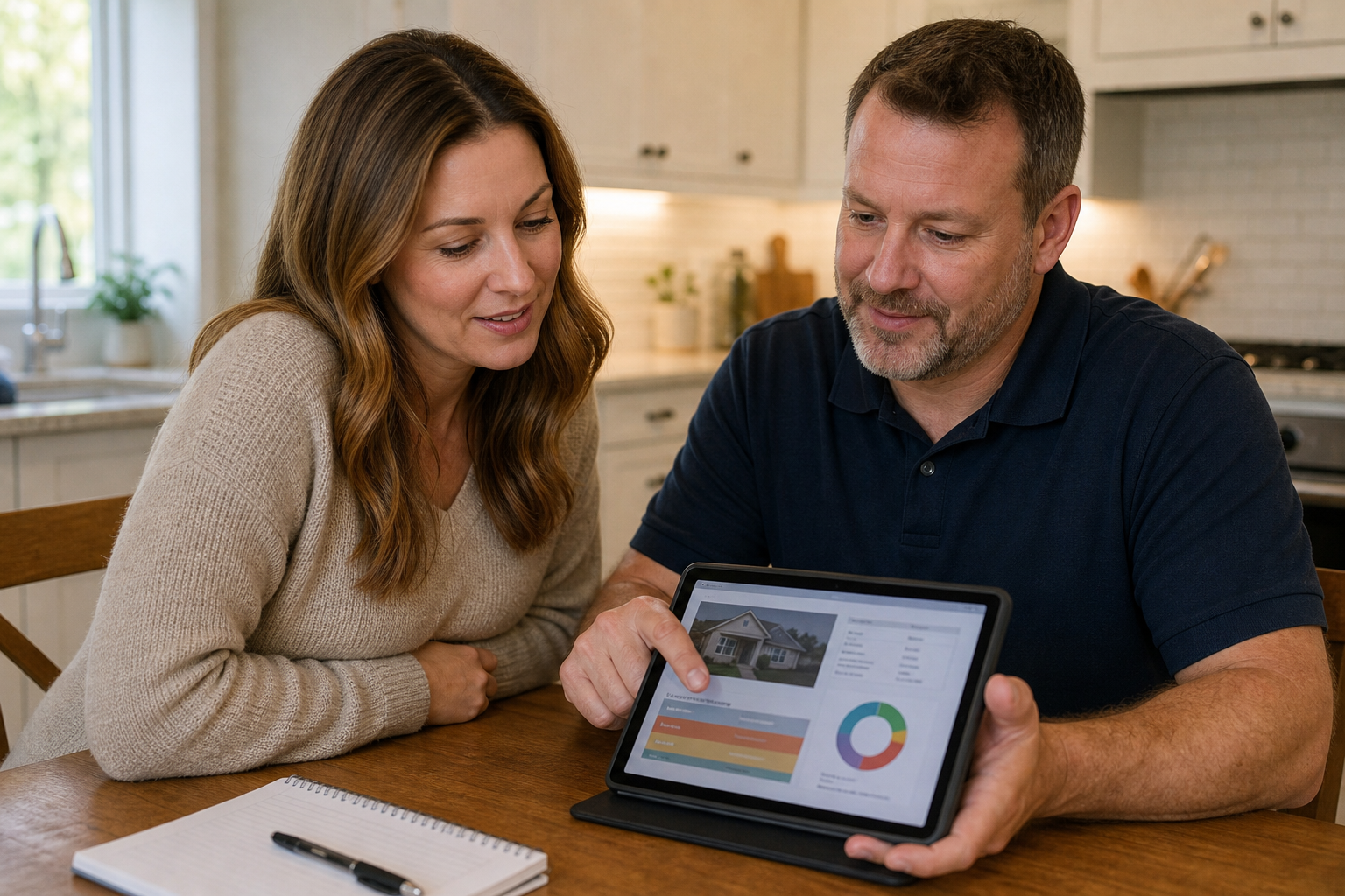 Homeowner and inspector reviewing results after a home electrical inspection