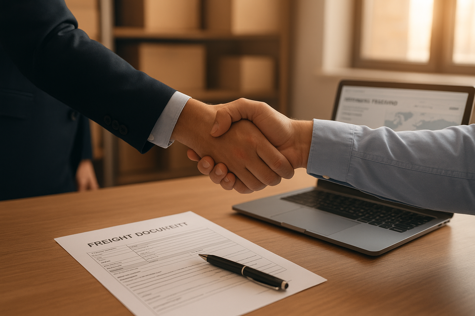 Logistics professionals networking to advance their careers in supply chain management