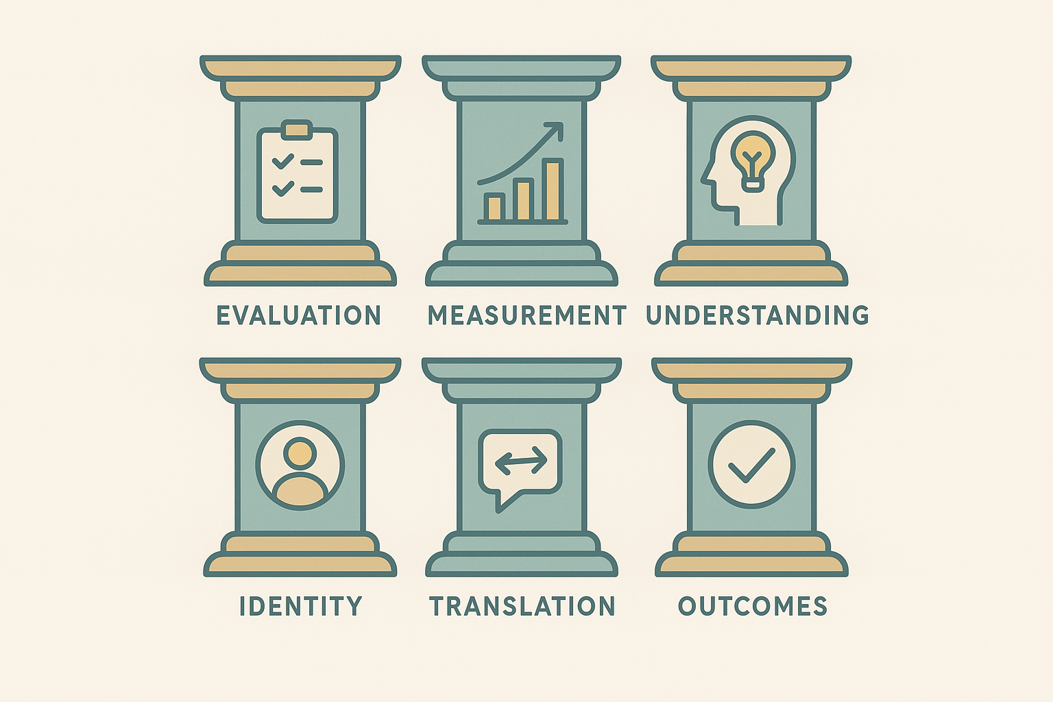 Six-pillar responsible AI framework diagram used in healthcare equity planning