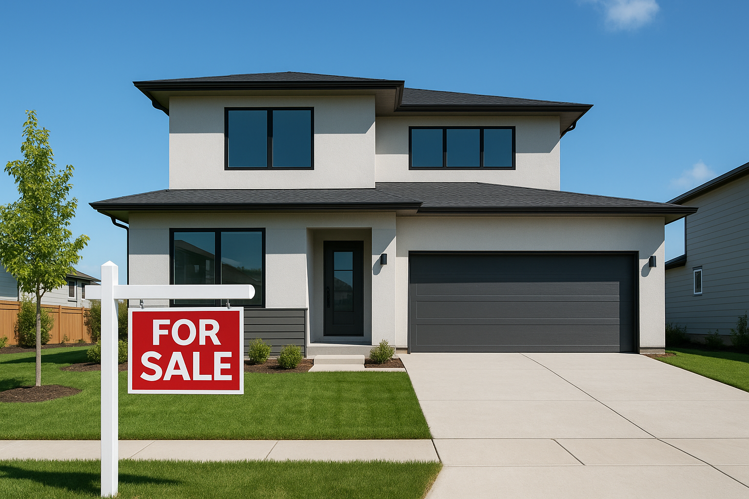 Modern single-family rental home representing a residential real estate investment property