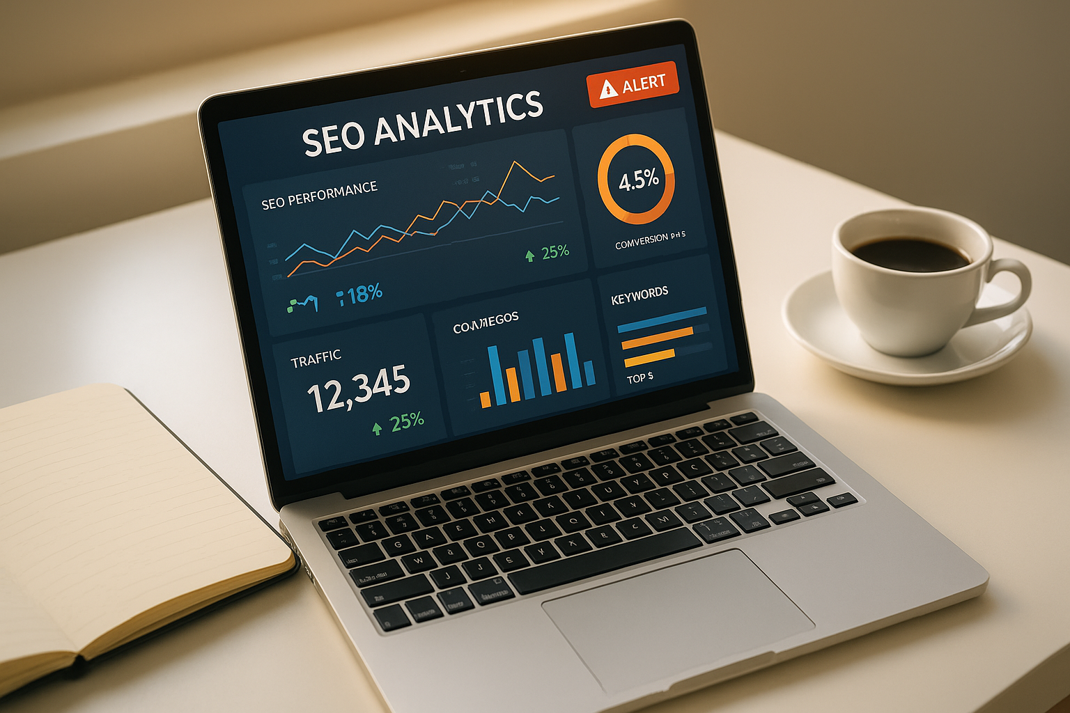 real-time SEO monitoring dashboard tracking AI search performance metrics