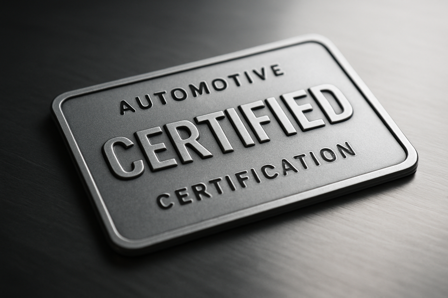 Official automotive ASE certification credential badge representing the qualifications of a certified collision repair professional