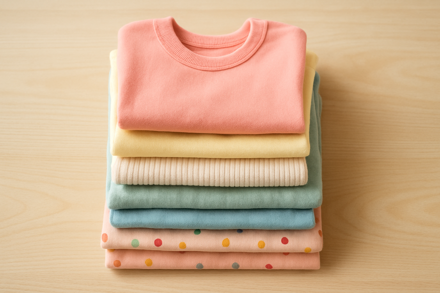 Curated bundle of premium children's clothing from a convenient kids clothing service