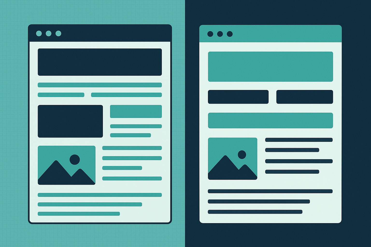 Comparison of outdated content versus content refined through automated content improvement