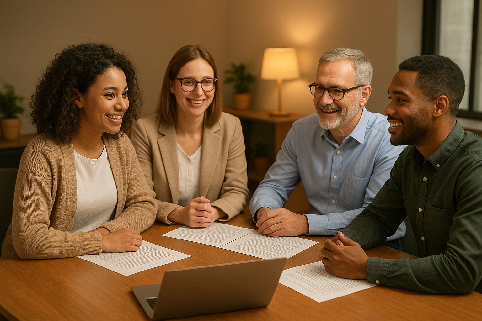 New employee onboarding paperwork as part of an HR administration process