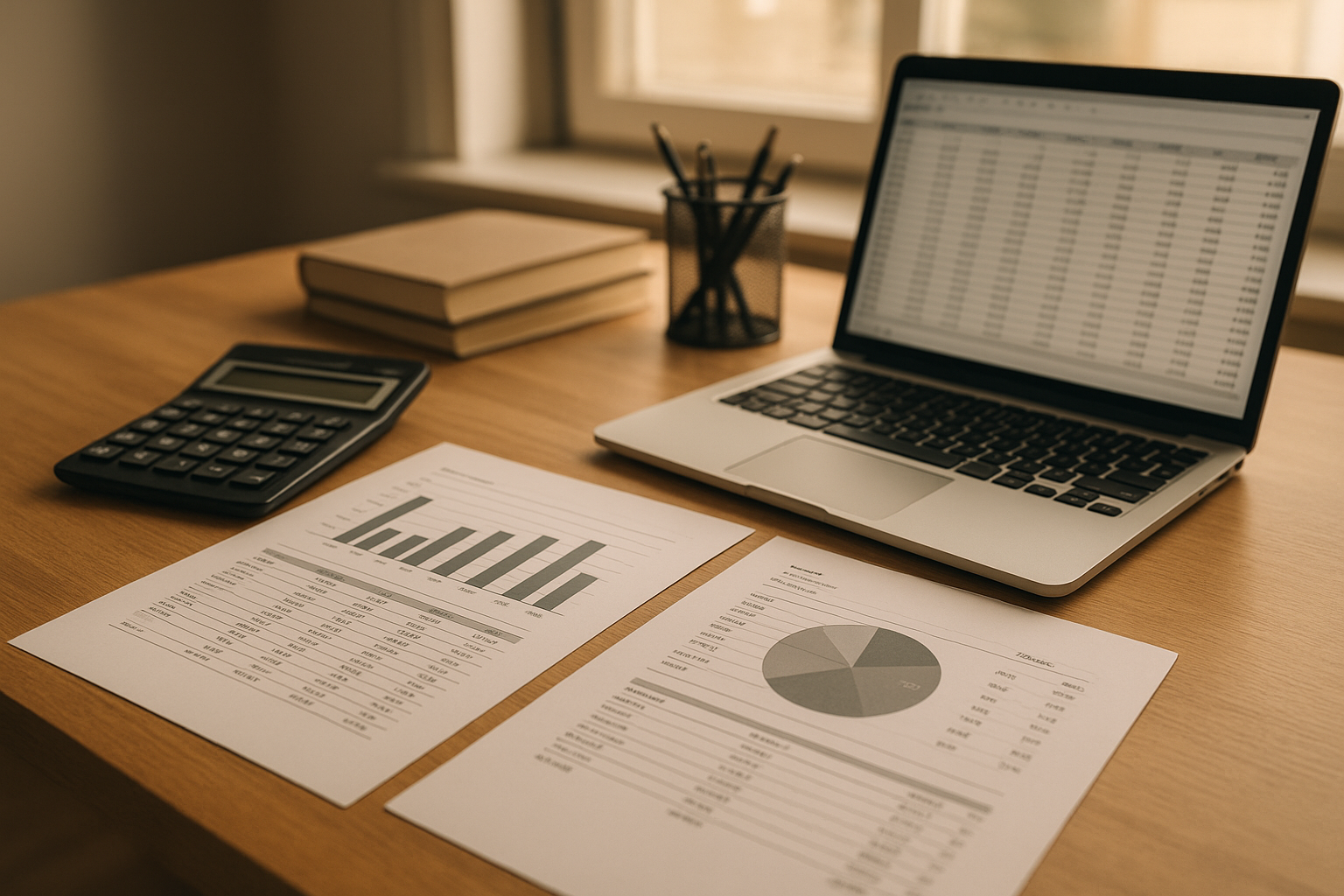 Desk setup used for dwrs rate audit assistance document review at an accounting firm Desk setup used for dwrs rate audit assistance document review at an accounting firm