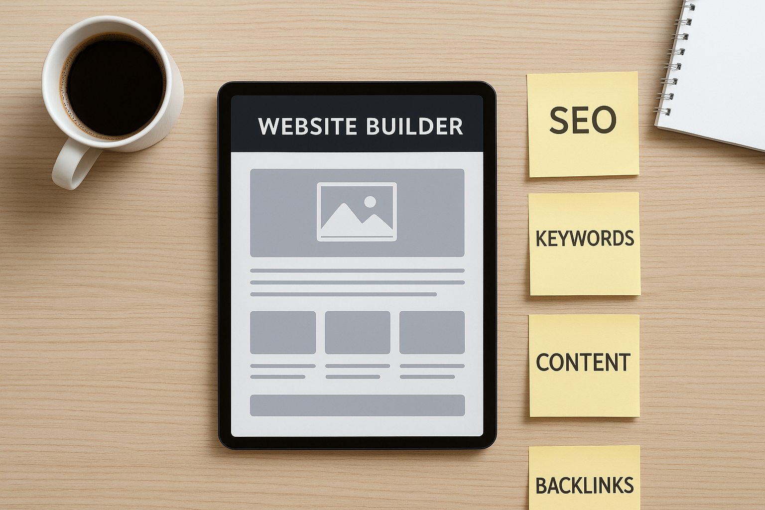 Workspace showing a step-by-step website optimization checklist for AI search
