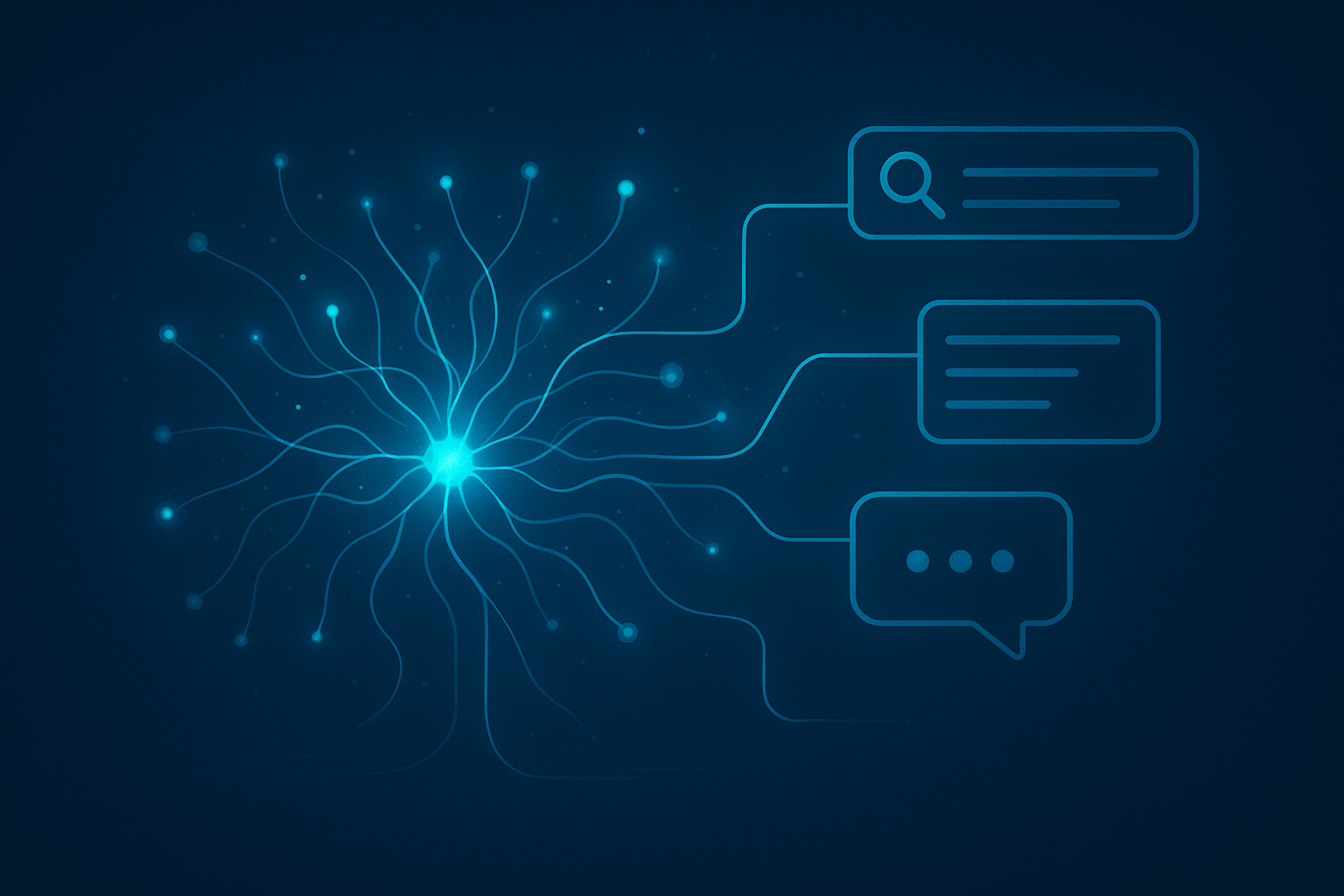 Illustration of AI answer engines analyzing web content for citations relevant to a semrush alternative strategy