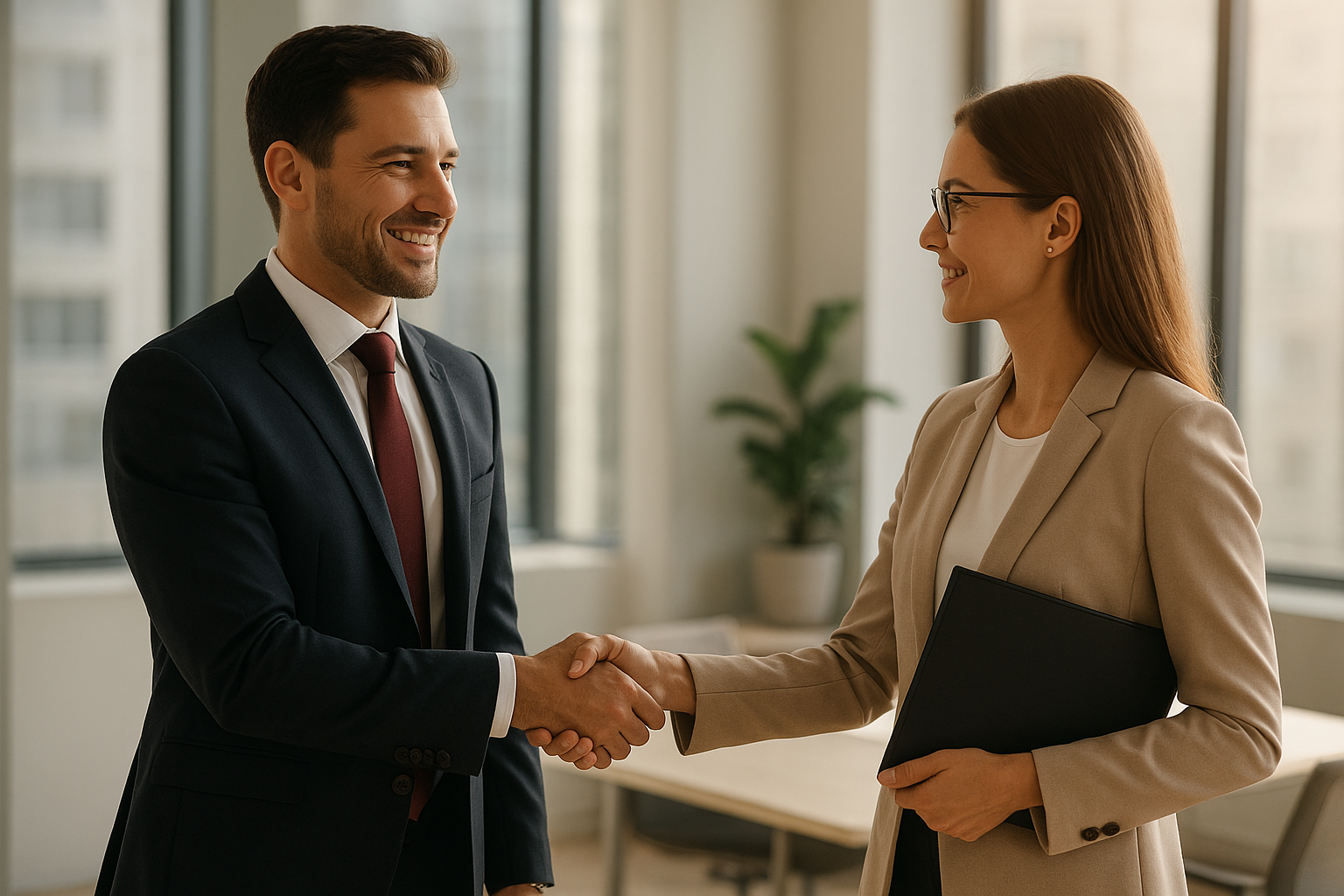 Business leader partnering with an outsourced HR administration provider