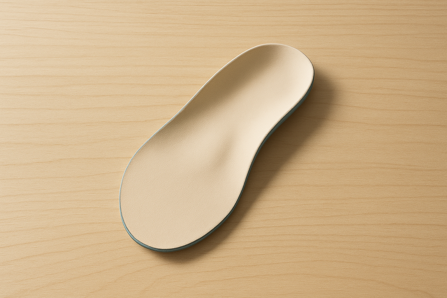 Custom orthotic insole designed to relieve foot discomfort through personalized arch support