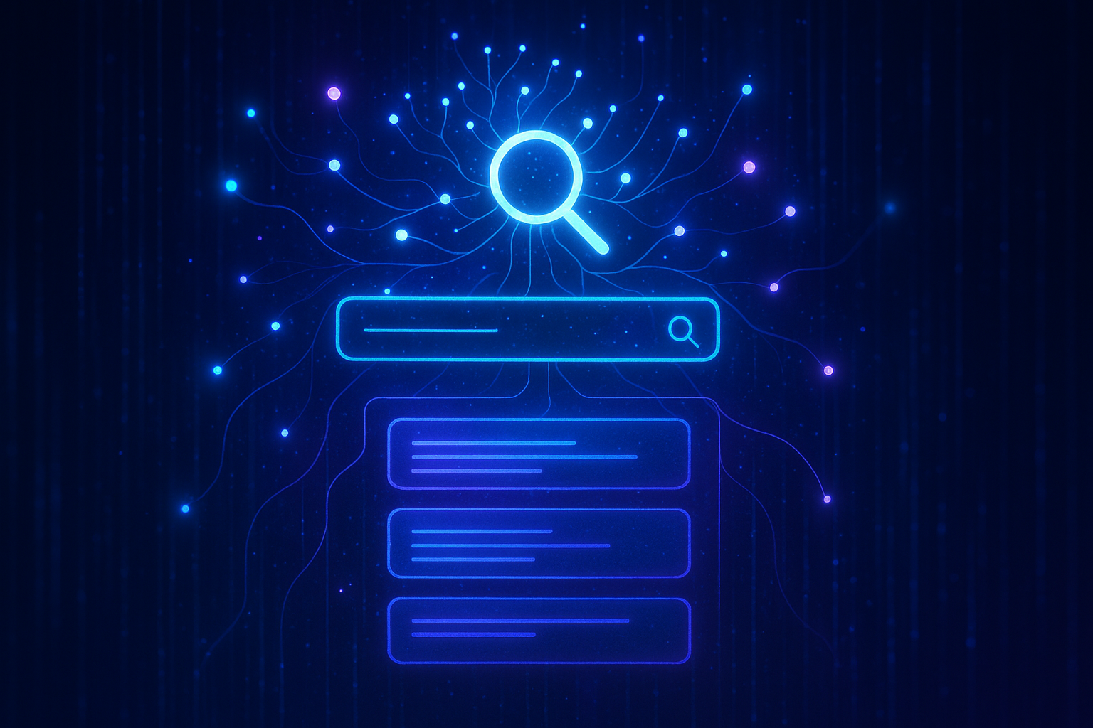 AI-powered search optimization concept showing how SEO for digital marketers connects to generative search results
