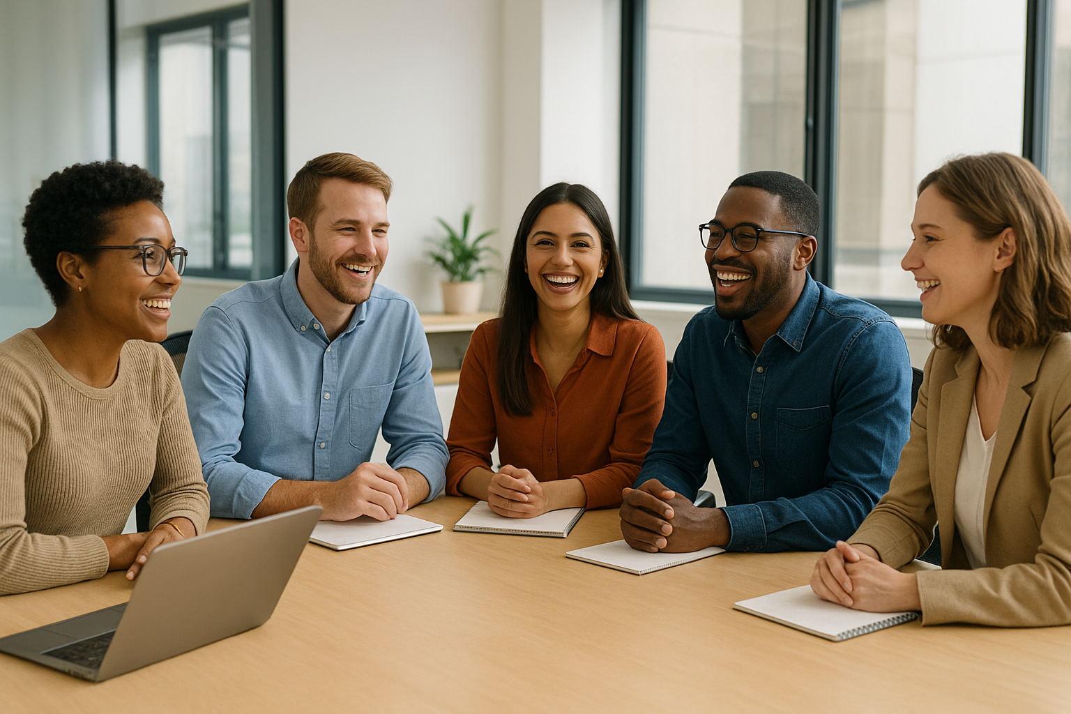 Team welcoming a new employee as part of a structured onboarding program
