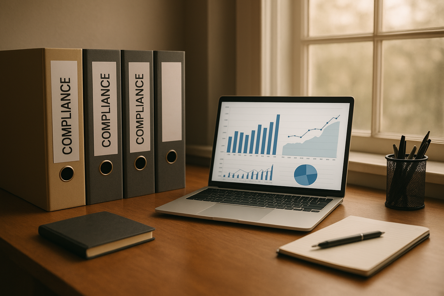 Accounting desk organized for compliance support for DHS providers in Minnesota