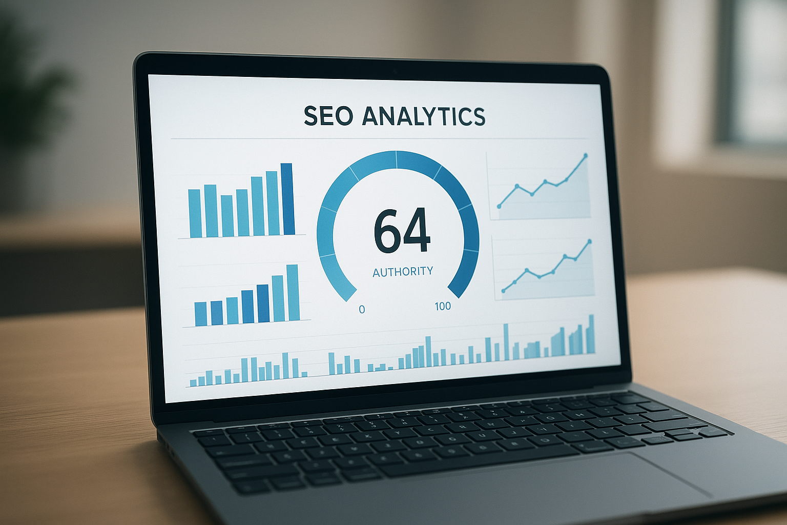 Moz Brand Authority score displayed on an SEO analytics dashboard